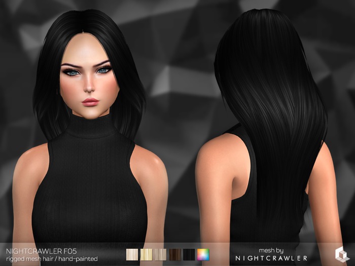 rezology Nightcrawler F05 (Bento RIGGED mesh hair) Gift-NC - 557 complexity
