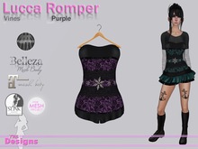 Lucca Romper Vines Purple