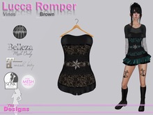 Lucca Romper Vines Brown