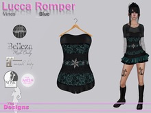 Lucca Romper Vines Blue