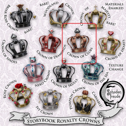 Schadenfreude Storybook Royalty: Crown of Clubs
