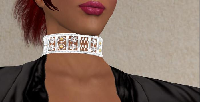 Silver and Diamonds MultiCharmed Choker