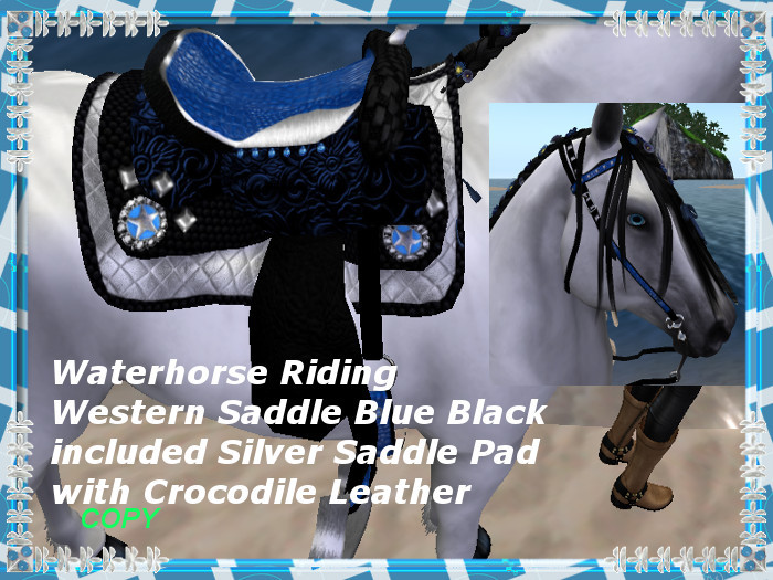 Waterhorse Riding QuarterhorseTackBlueBlack