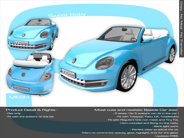Sweet Baby - New Beetle Blue Mesh