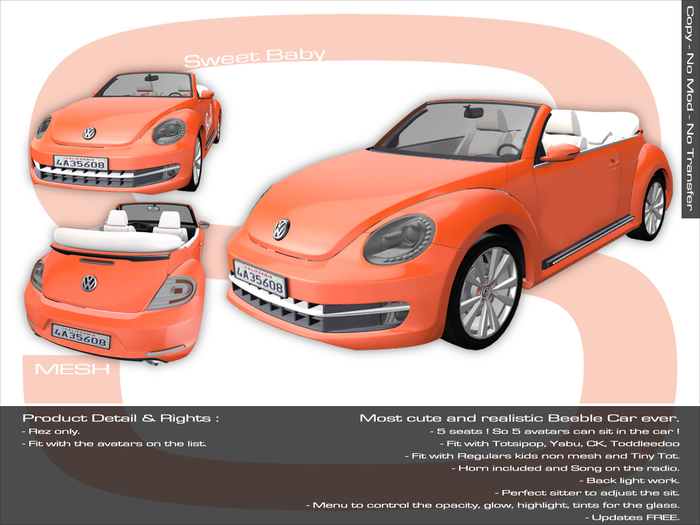 Sweet Baby - New Beetle Orange Mesh