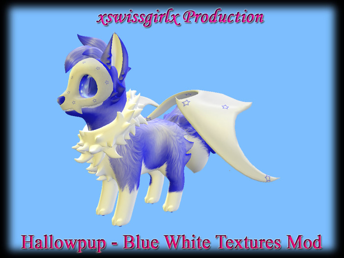 Hallowpup - Blue White Textures Mod