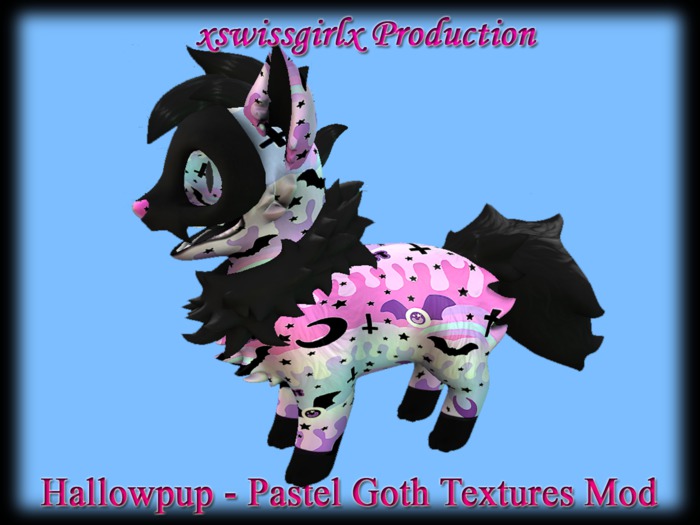 Hallowpup -Pastel Goth Textures Mod Rare