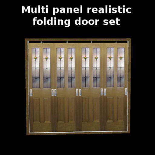 Panelled folding door, Builder's FP version