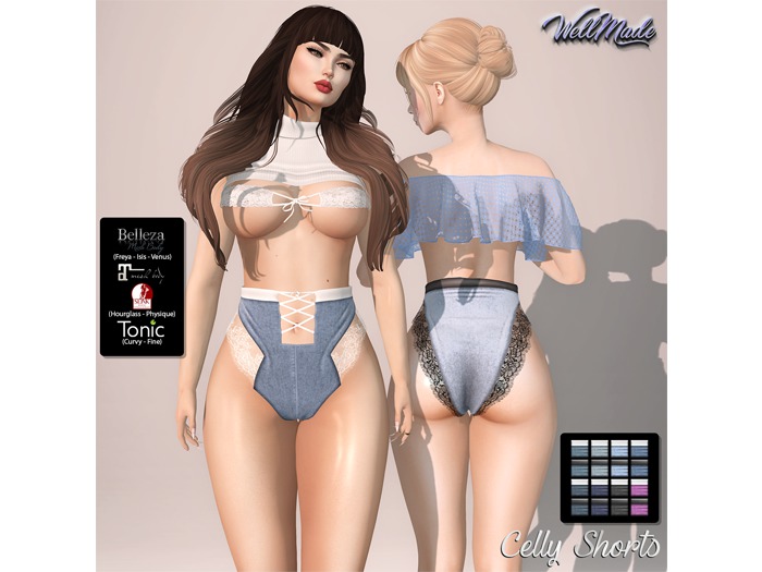 [WellMade] Celly Shorts