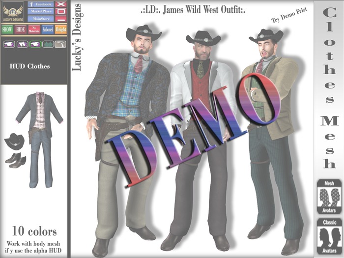 .:LD:. James Wild West Outfit - Demo:. (WEAR)