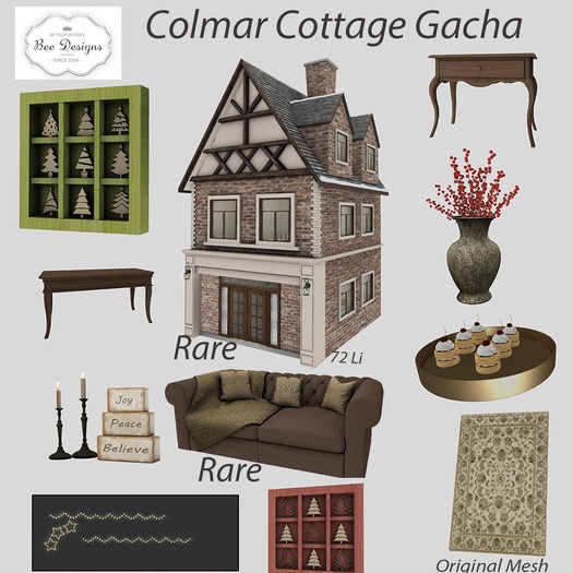 .Bee Designs:. Colmar Cottage Gacha  decor lights