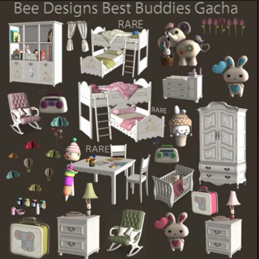 .:Bee Designs:. Best Buddies Bed Green RARE