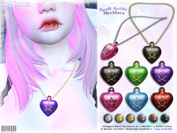 [ bubble ] Spell Bottle Necklace