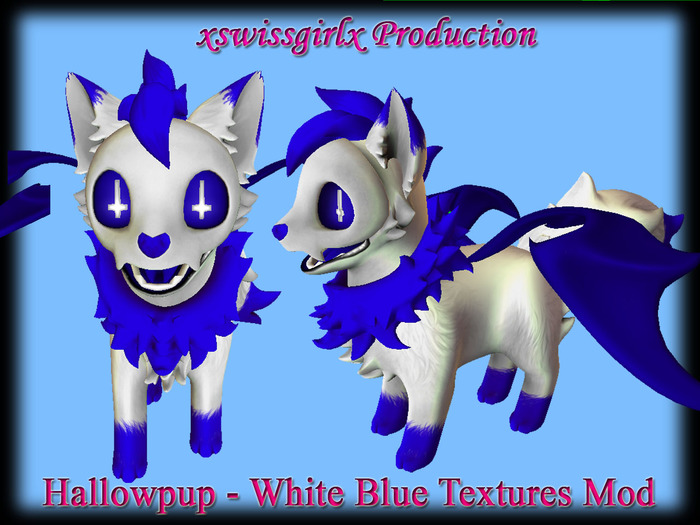 Hallowpup - Blue White Textures Mod