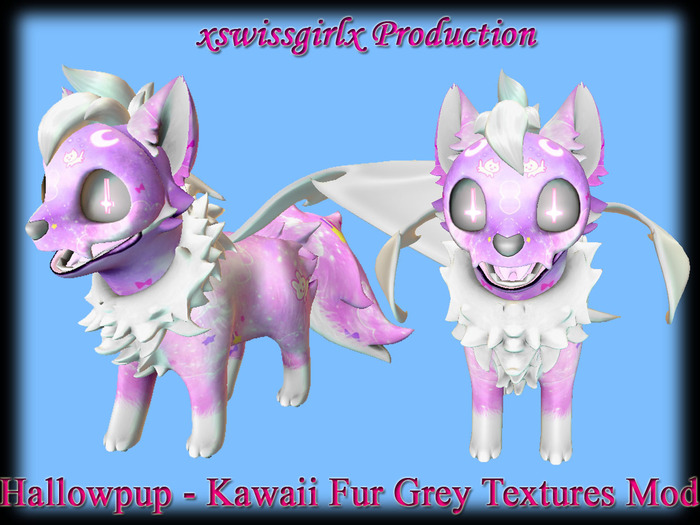 Hallowpup - Kawaii Fur Grey Textures Mod