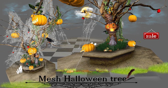 Mesh Halloween tree