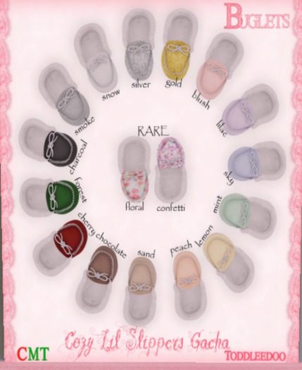 ~*Buglets*~ Cozy Lil Slippers [Lilac]