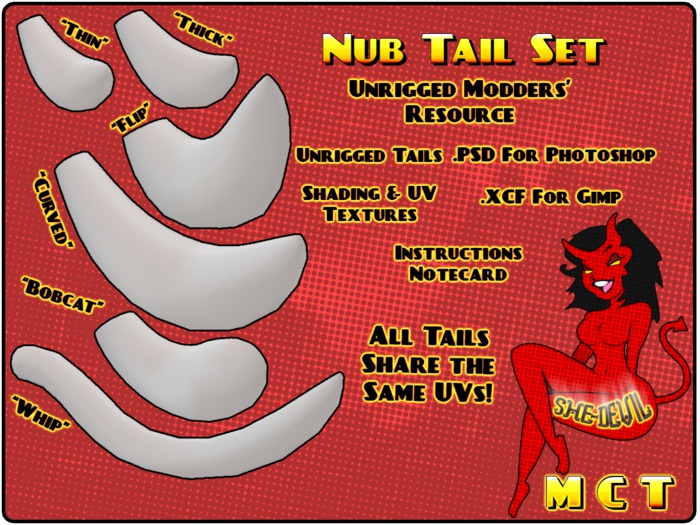 Nub Tail Set - Full Perms