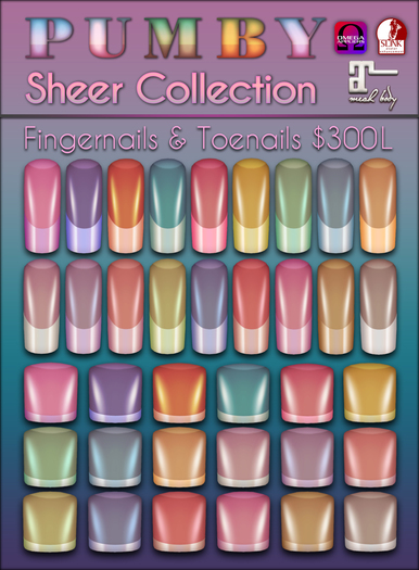 PUMBY* Sheer Collection - Nail Huds (S-M-O)