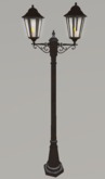 Double Candle Powered Outdoor Light and Table Top Candle Lantern