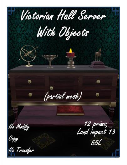 hall server w/objects