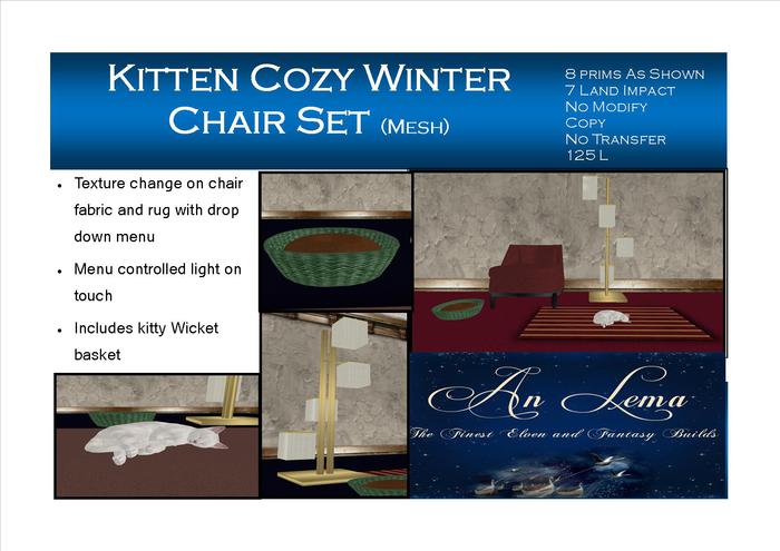 Kitten Cozy Chair Set