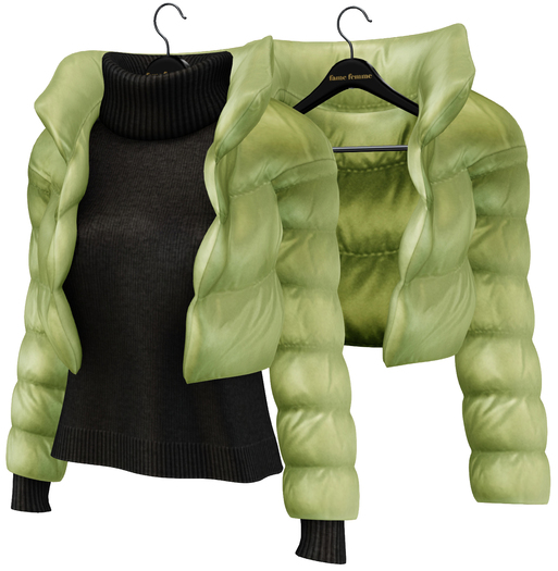 fame femme: Puff Jacket Set - Amethyst Orchid