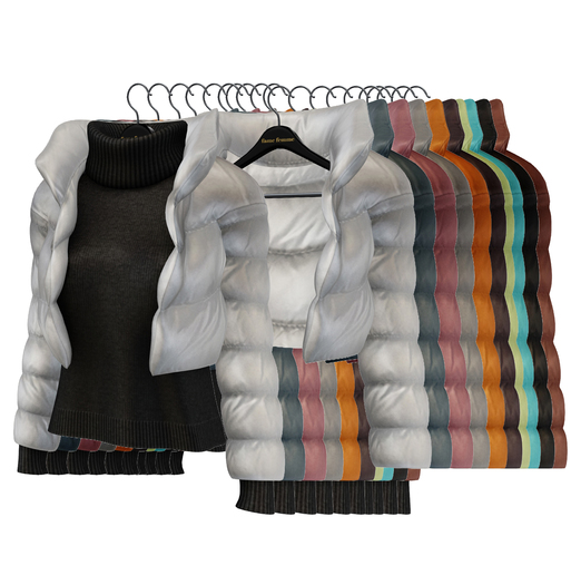 fame femme: Puff Jacket Set - Pack