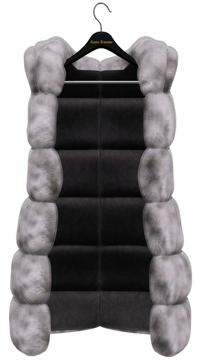 fame femme: Alina Fur vest - 01
