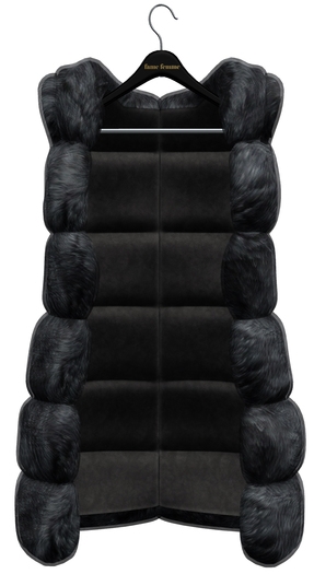 fame femme: Alina Fur vest - 02