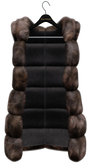 fame femme: Alina Fur vest - 03