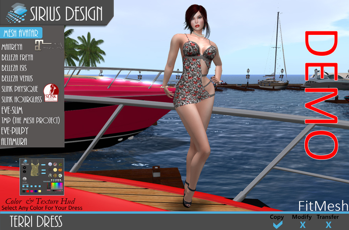 Sirius Design Terri Dress Boxed==DEMO==