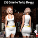 s giselle tulip dress white ad