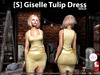 s giselle tulip dress gold pic