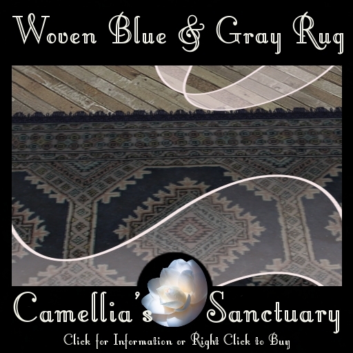 Woven Blue & Gray Rug