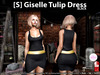 s giselle tulip dress black pic