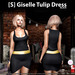s giselle tulip dress black ad