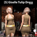 s giselle tulip dress brown ad