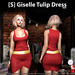 s giselle tulip dress red ad