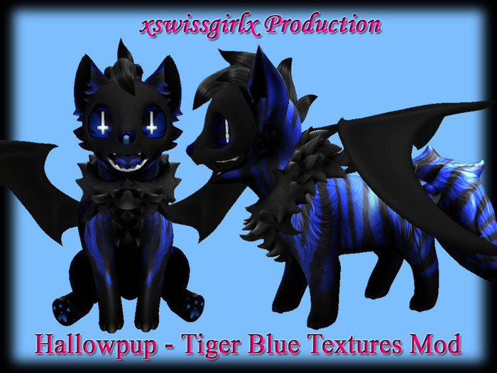 Hallowpup - Tiger Blue Textures Mod