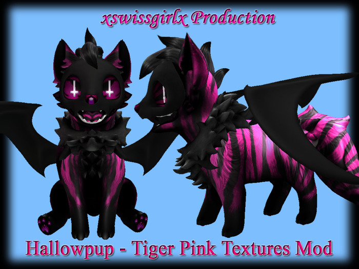 Hallowpup - Tiger Pink Textures Mod