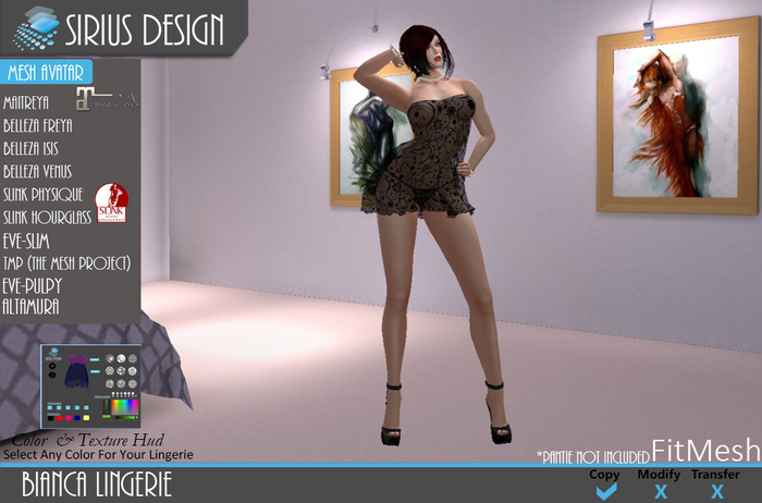 Sirius Design Bianca Lingerie Boxed