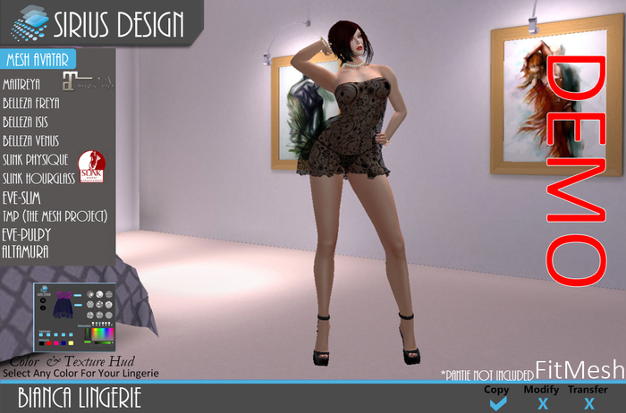 Sirius Design Bianca Lingerie Boxed ==DEMO==