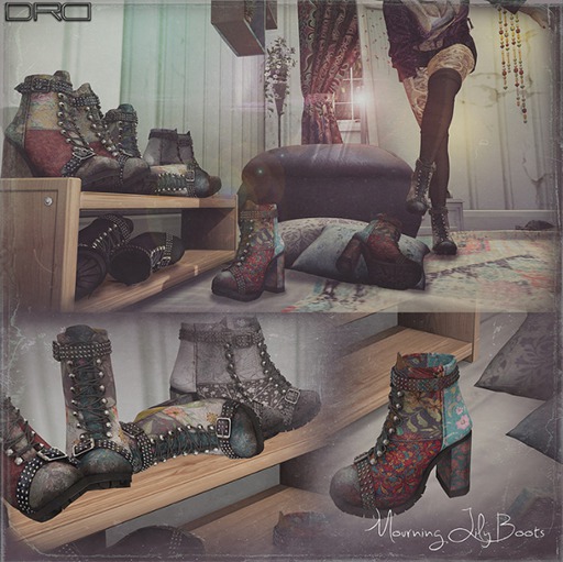 -DRD- Mourning Lily Boots - All Colors (add)