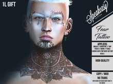{ Speakeasy } Fear Tattoo ( Neck & Face )