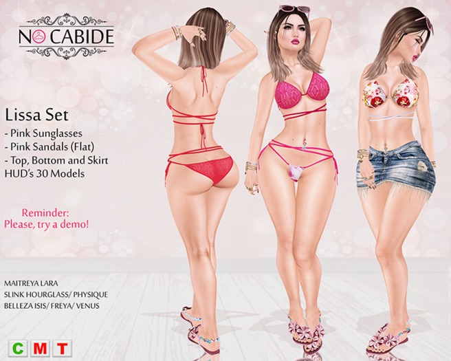 : No Cabide : Lissa Set - Top-Bottom-Skirt HUD's 30Models