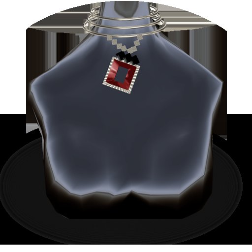 ((Crystal line))RED Square necklace(single)