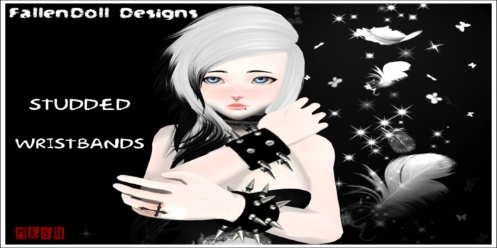 Studded Wristbands ~FallenDoll Designs