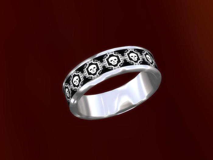 TM Celtic Skull RH Ring