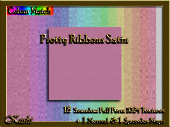 Pretty Ribbons Satin Solid Seamless Textures 